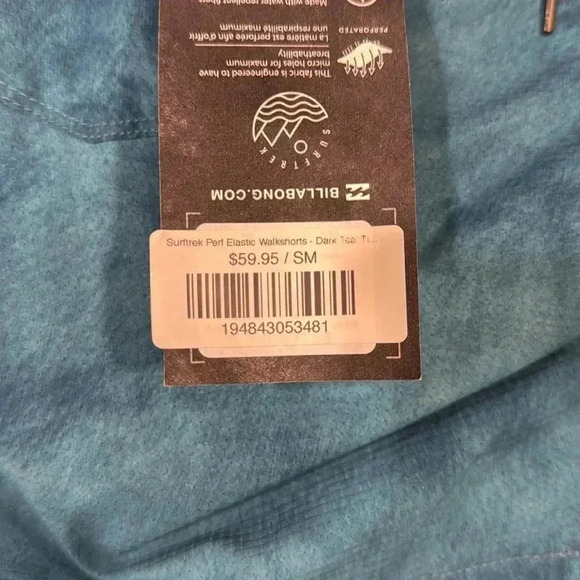 Billabong Surftrek Peef Elastic Walkshort - Dark Teal - Size Small - Picture 5 of 5